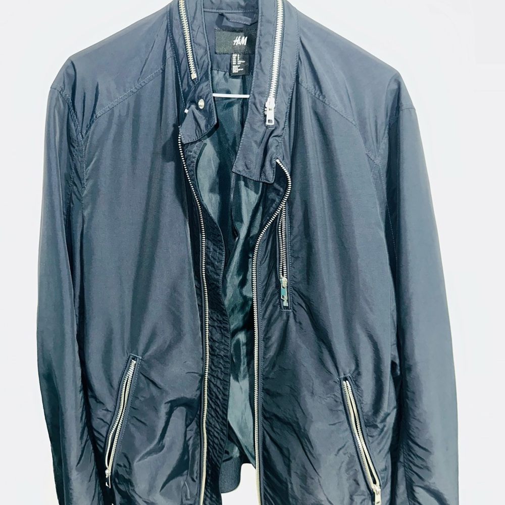 H&M Women’s Medium  Dark Blue Bomber Jacket